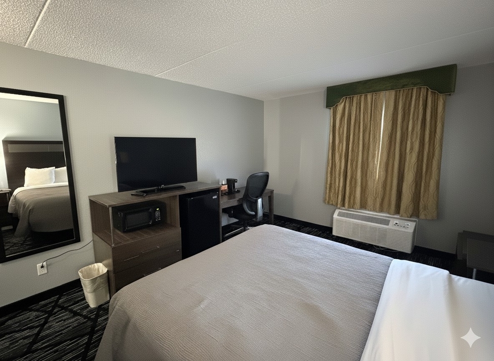 1 King Bed with Kitchen